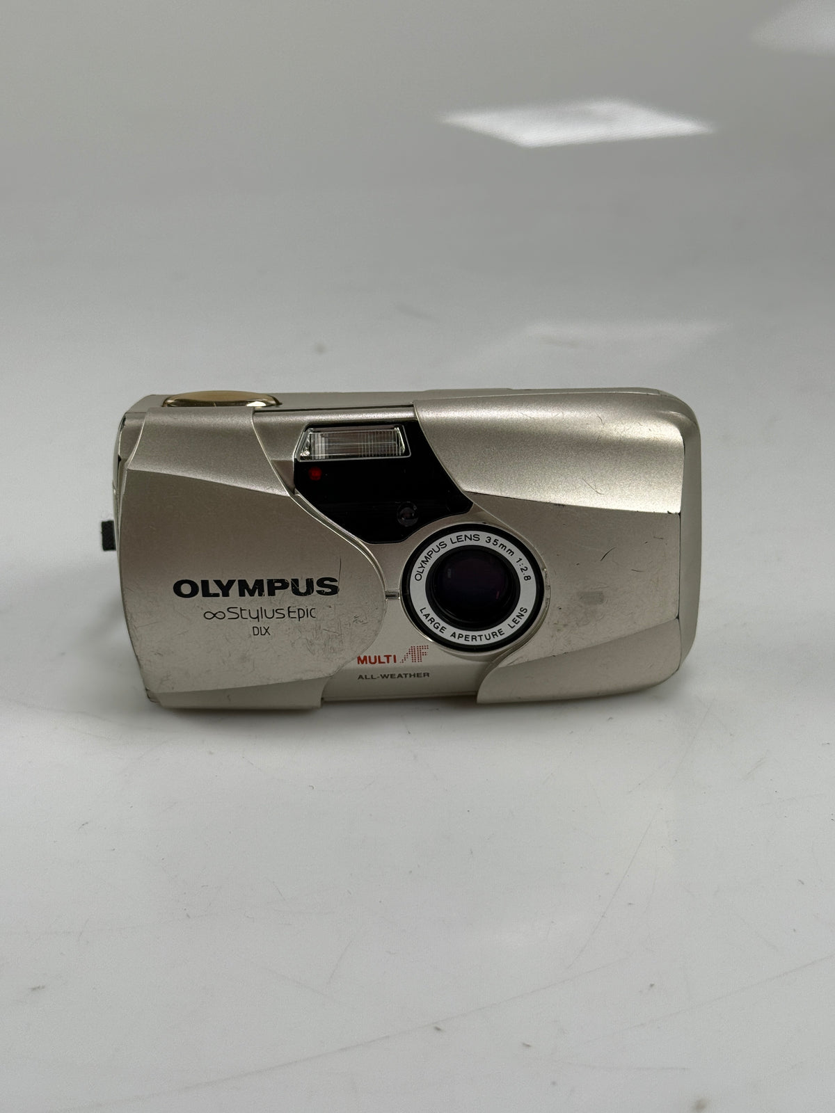 Olympus Stylus Epic DLX MJU II 35mm point and shoot p&s film camera 35mm f2.8 chrome/silver