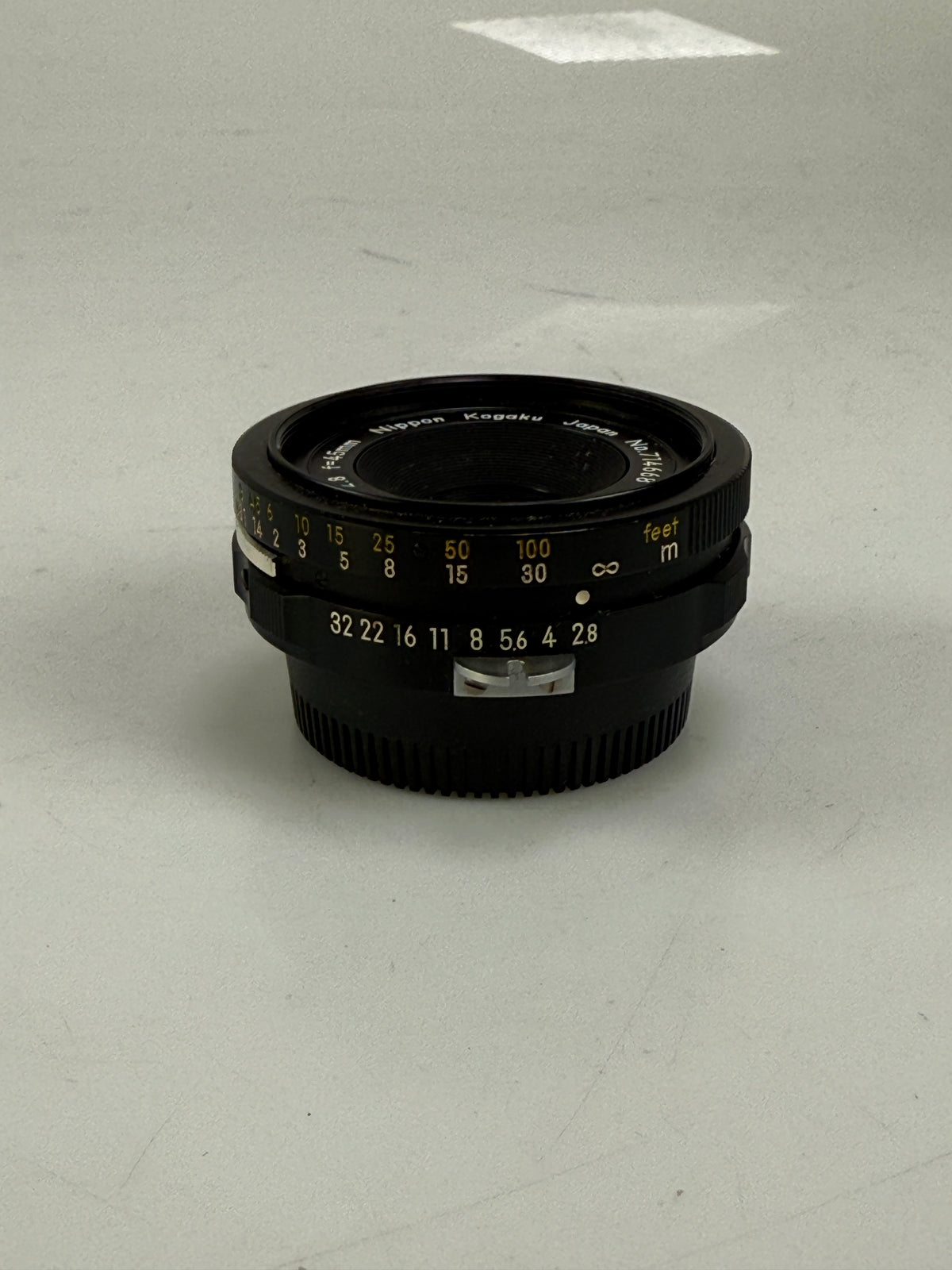 Nikon Nikkor 45mm f2.8 GN Guide Number non-AI Prime Lens