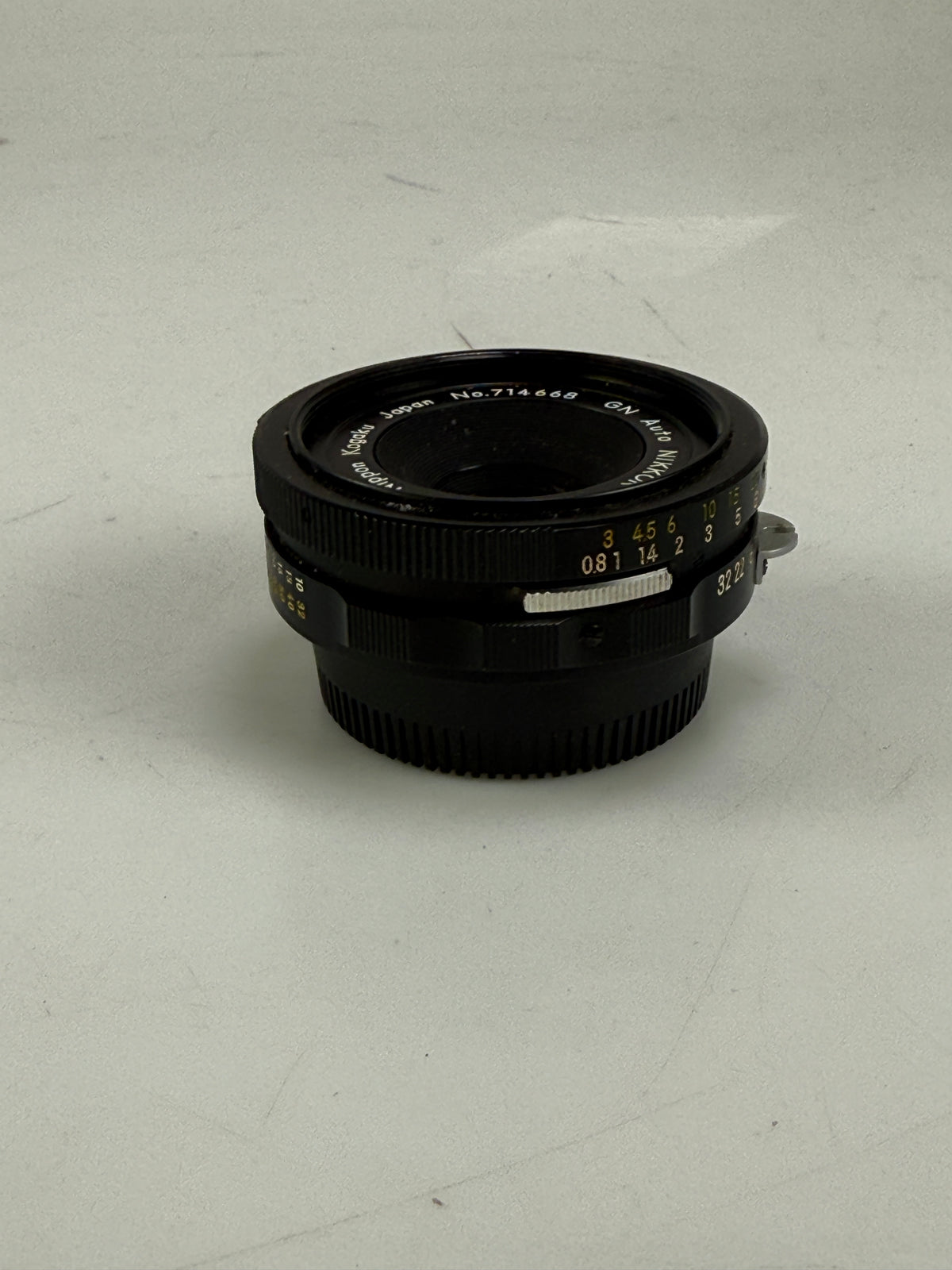 Nikon Nikkor 45mm f2.8 GN Guide Number non-AI Prime Lens