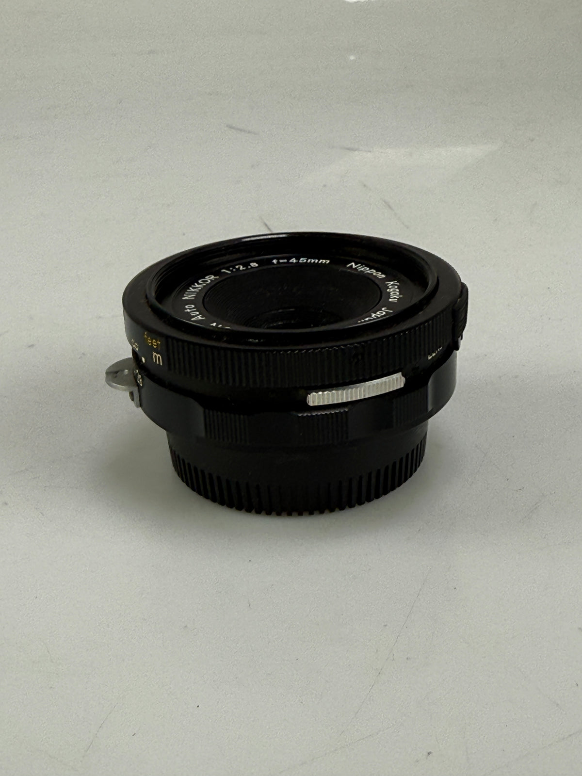 Nikon Nikkor 45mm f2.8 GN Guide Number non-AI Prime Lens