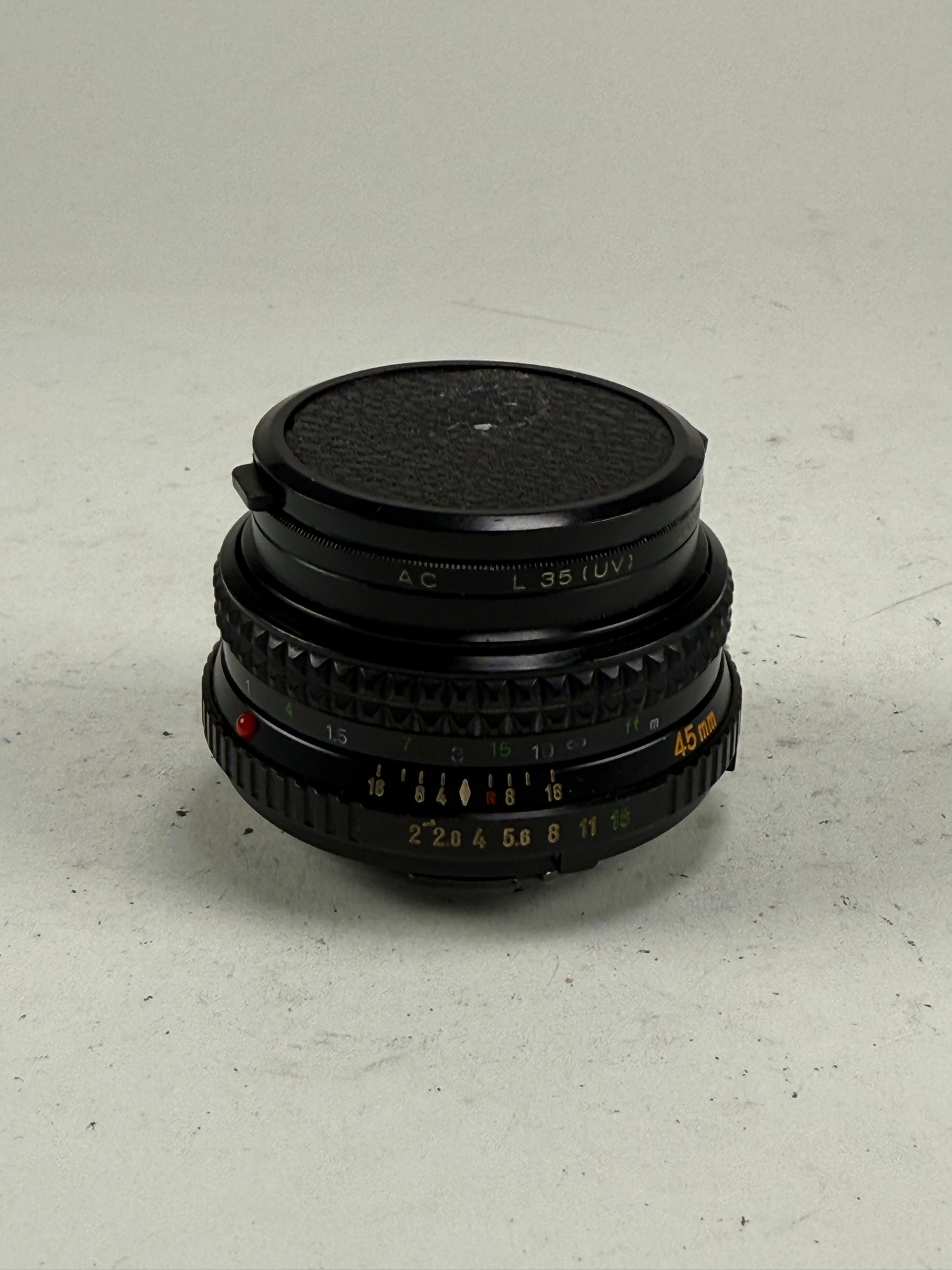Minolta MD Rokkor-X 45mm f2 Prime lens