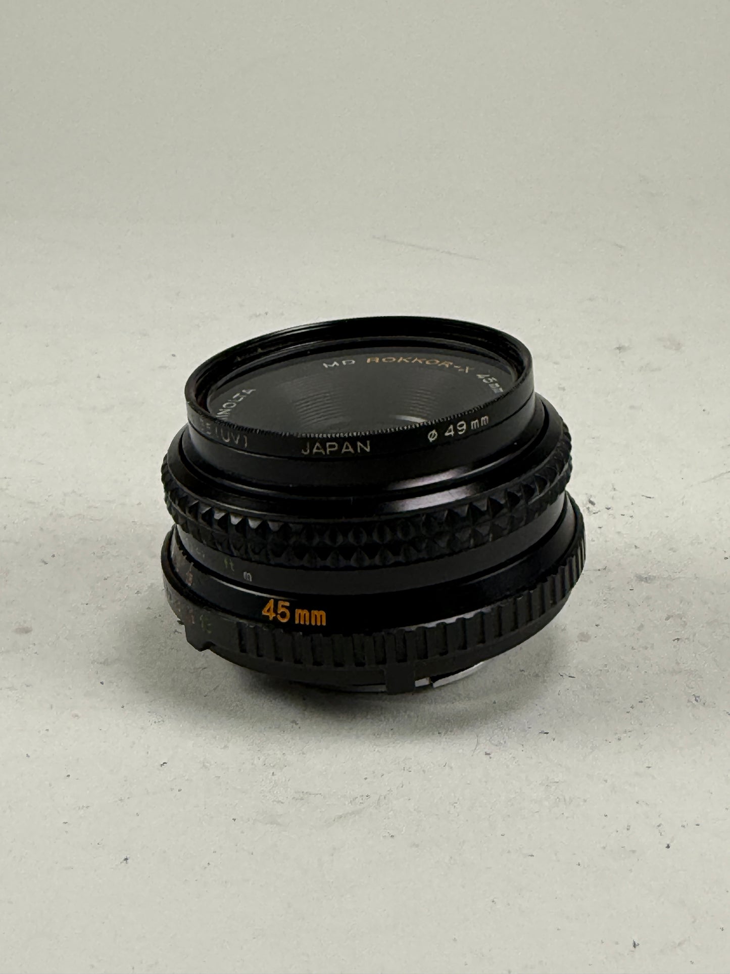 Minolta MD Rokkor-X 45mm f2 Prime lens
