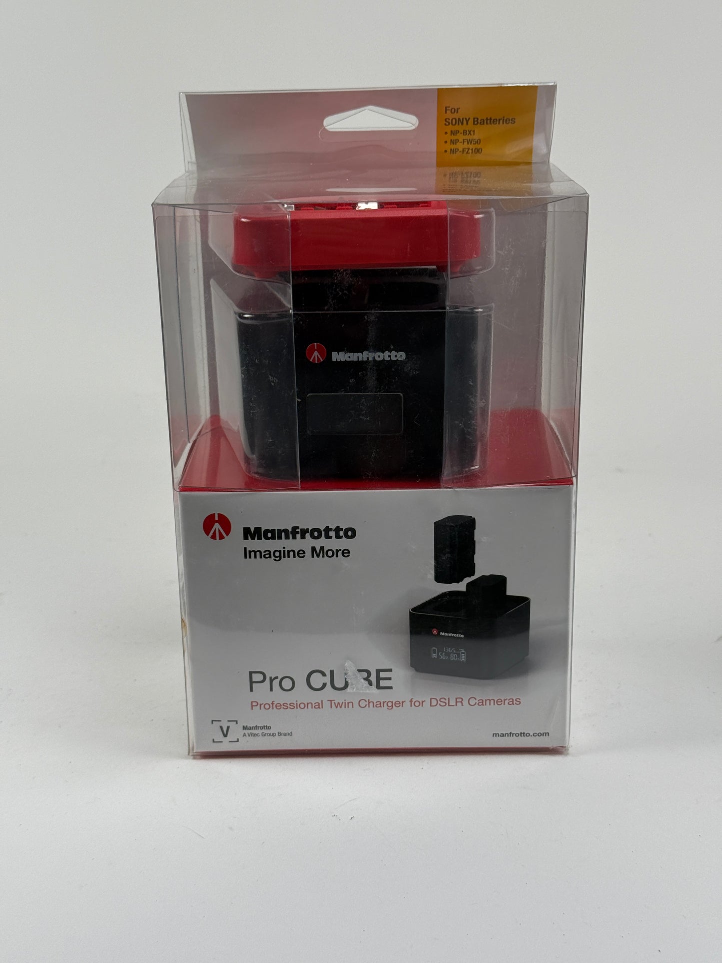 Manfrotto Pro CUBE Professional Twin Charger, for Sony BX1, FW50, FZ100