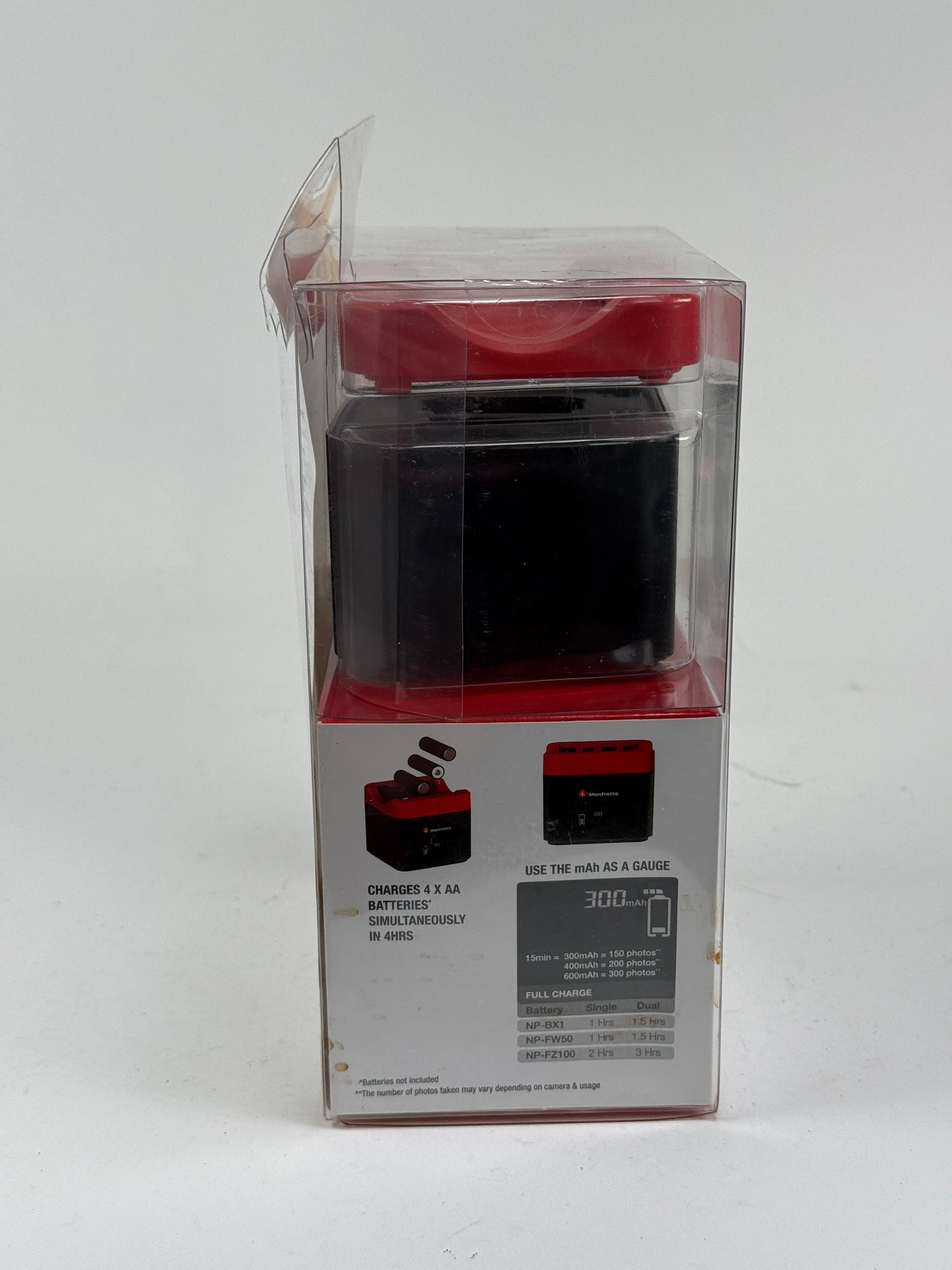 Manfrotto Pro CUBE Professional Twin Charger, for Sony BX1, FW50, FZ100