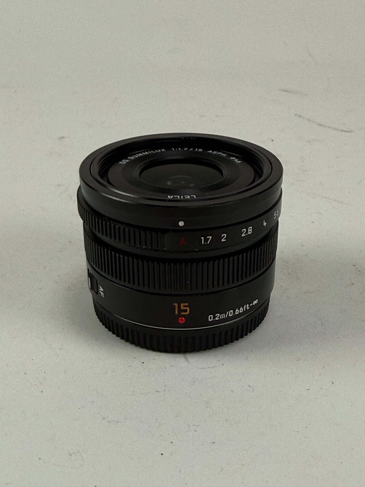 Panasonic Leica DJI 15mm f1.7 Lens for MFT Micro Four Thirds Mount Cameras