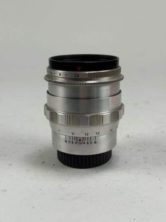 Carl Zeiss Jena 80mm f2.8 T Tessar Lens Exakta Mount