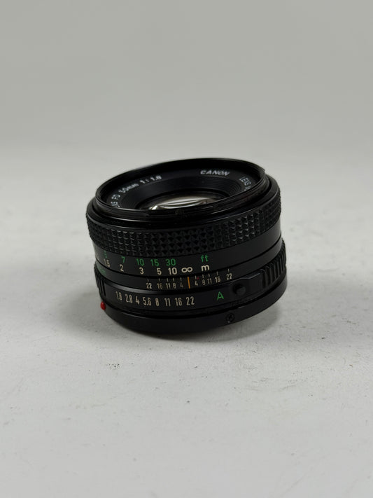 Canon 50mm F1.8 FDN New FD mount lens