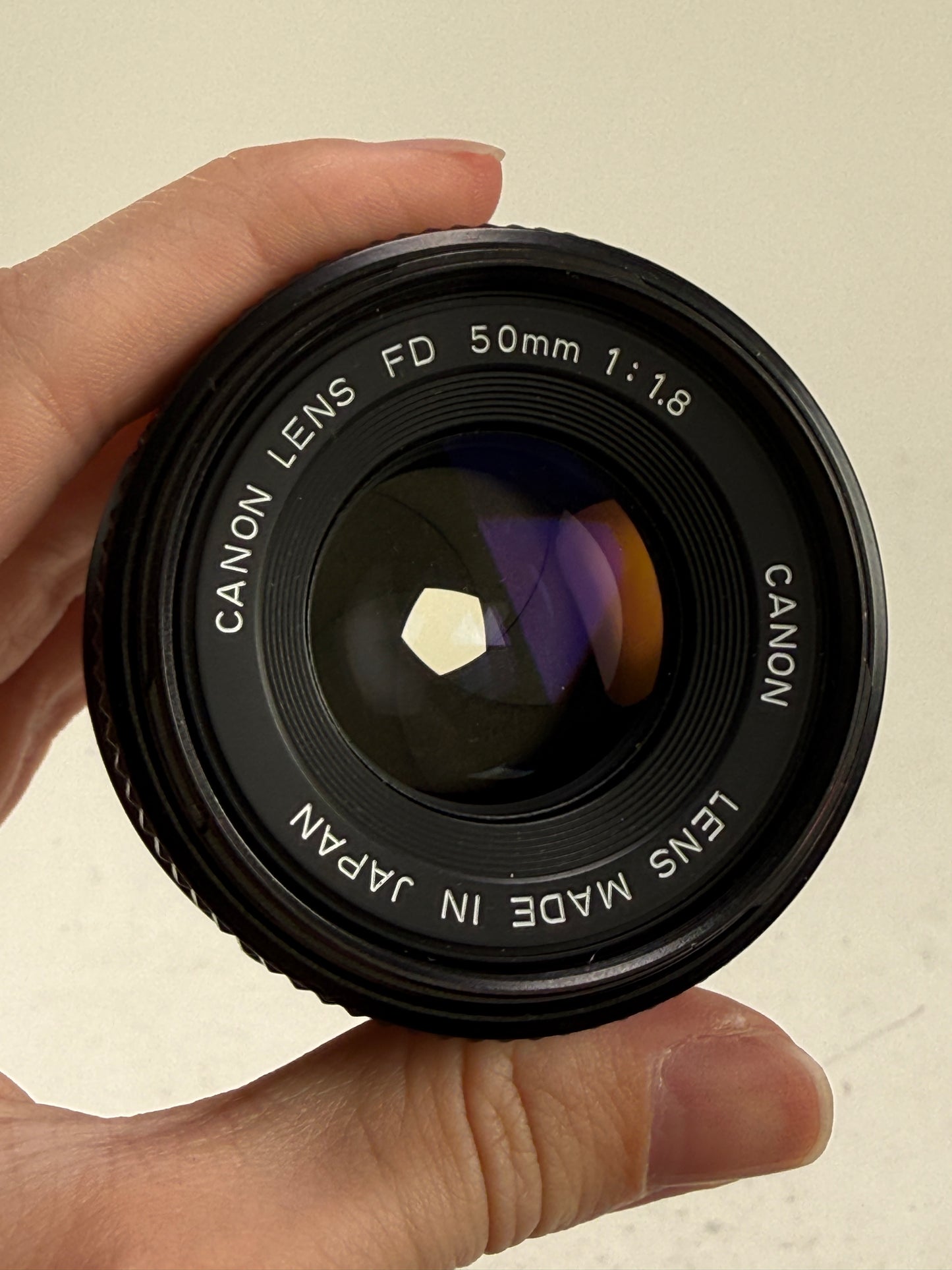 Canon 50mm F1.8 FDN New FD mount lens