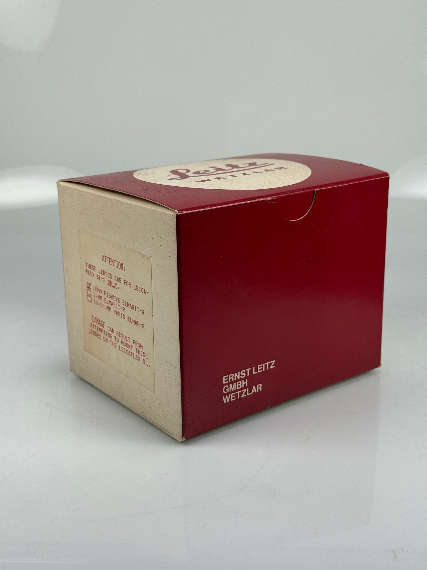 Box for Leica Fisheye-Elmarit-R 16mm f2.8