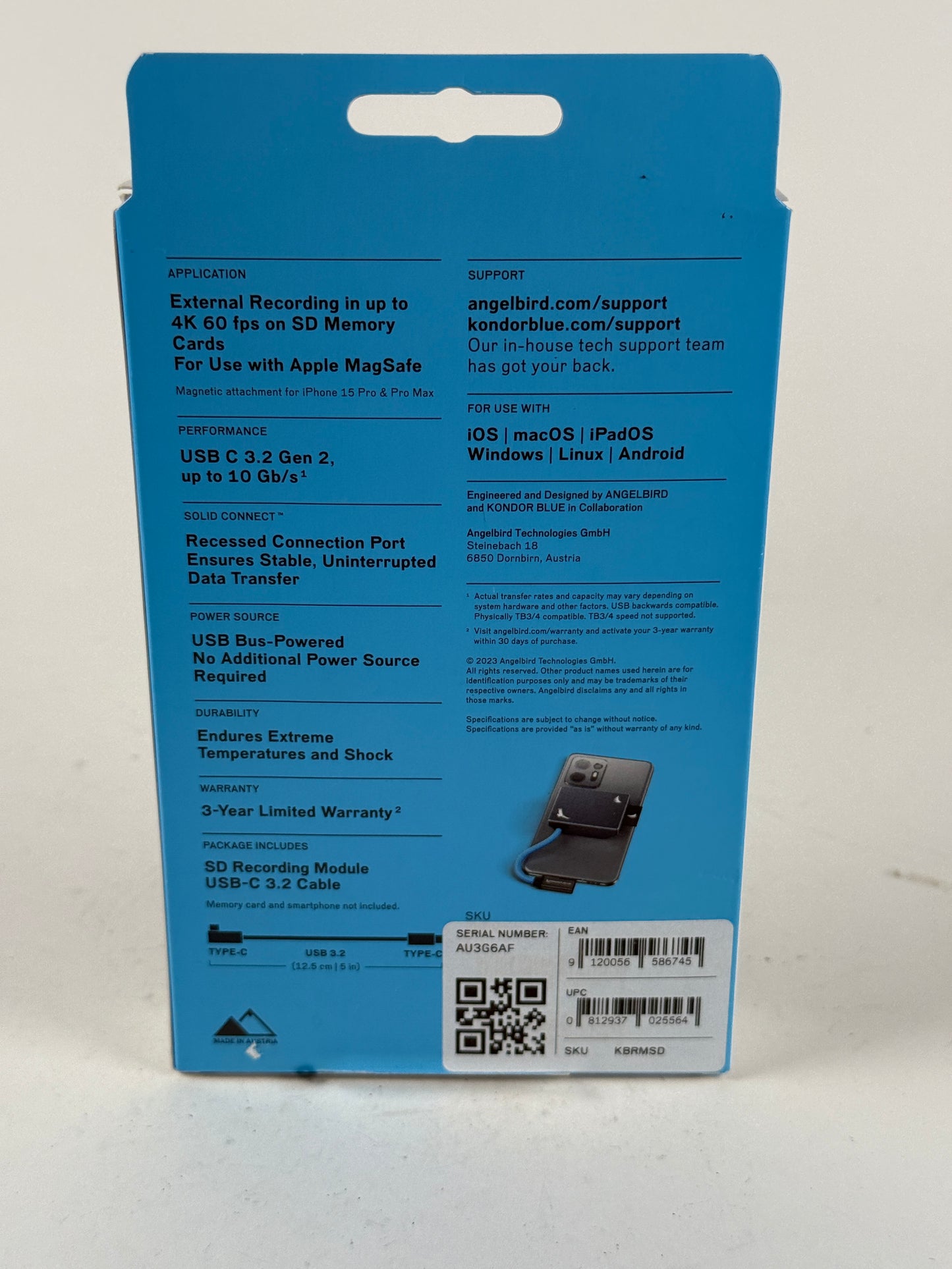 Angelbird SD Recording Module Space Gray KBRMSD Secure Digital (SD)