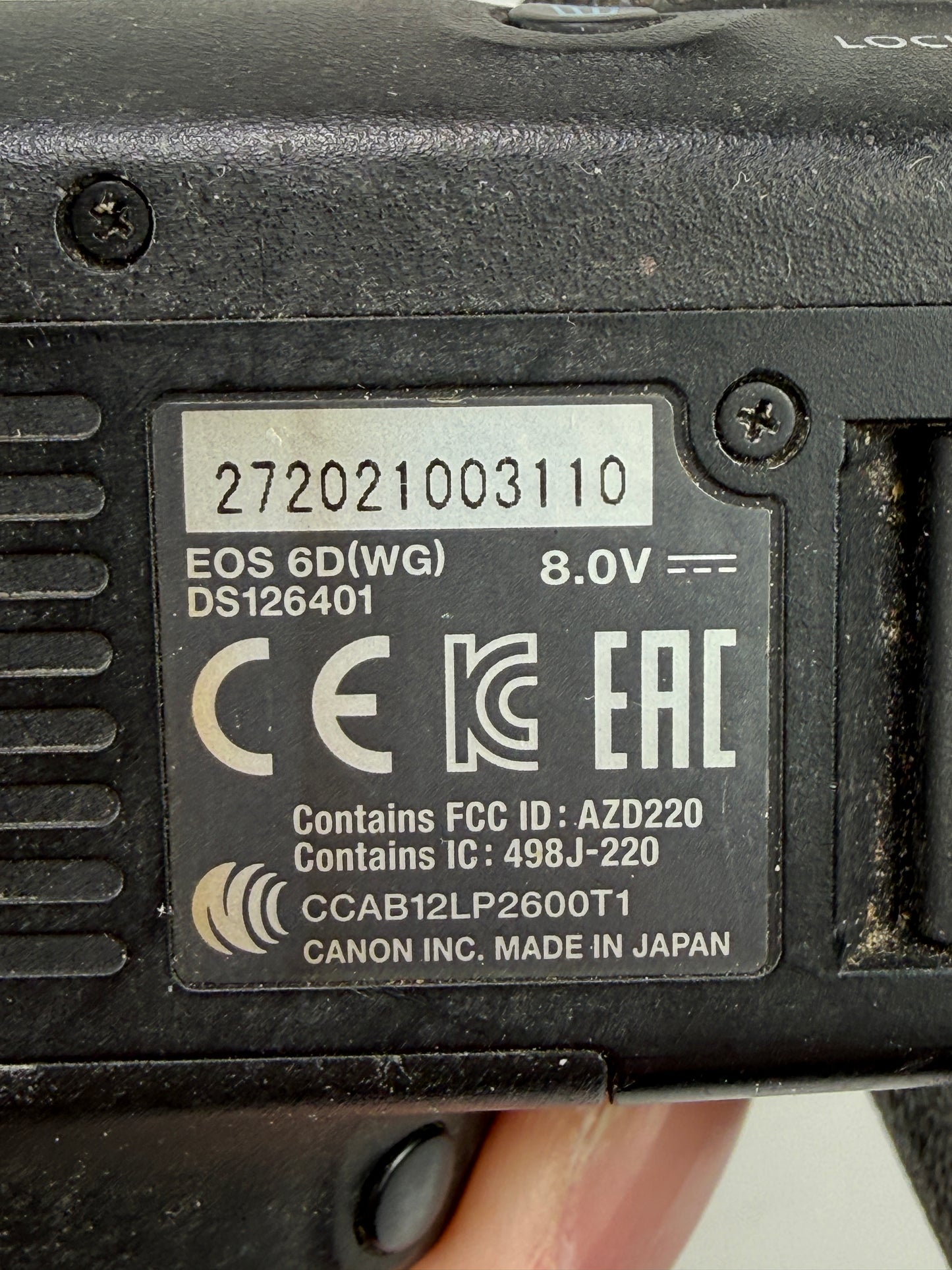 Canon EOS 6D 20.2MP Digital SLR Camera Body