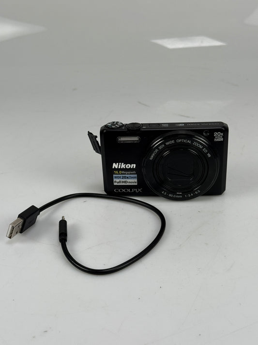 Nikon COOLPIX S6000 16MP Digital Camera - black