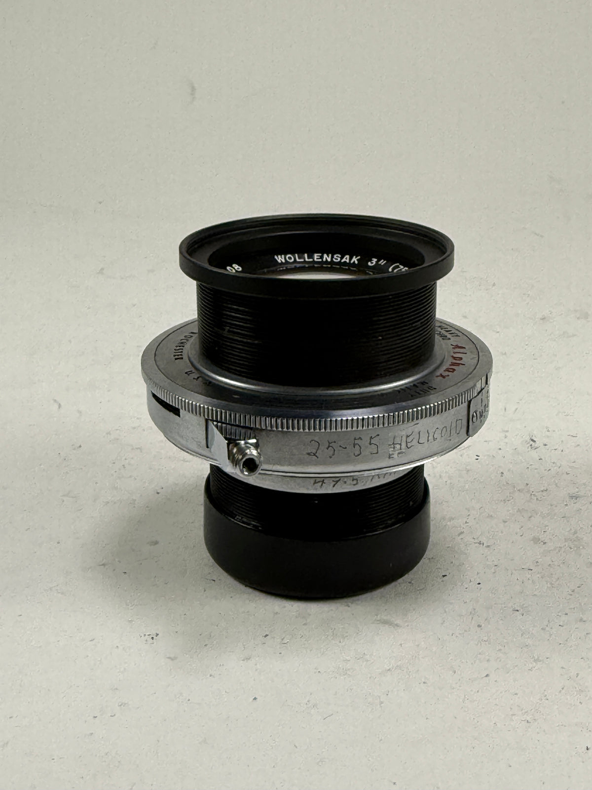 Wollensak Oscillo Raptar 0.9X 3 inch 75mm f1.9