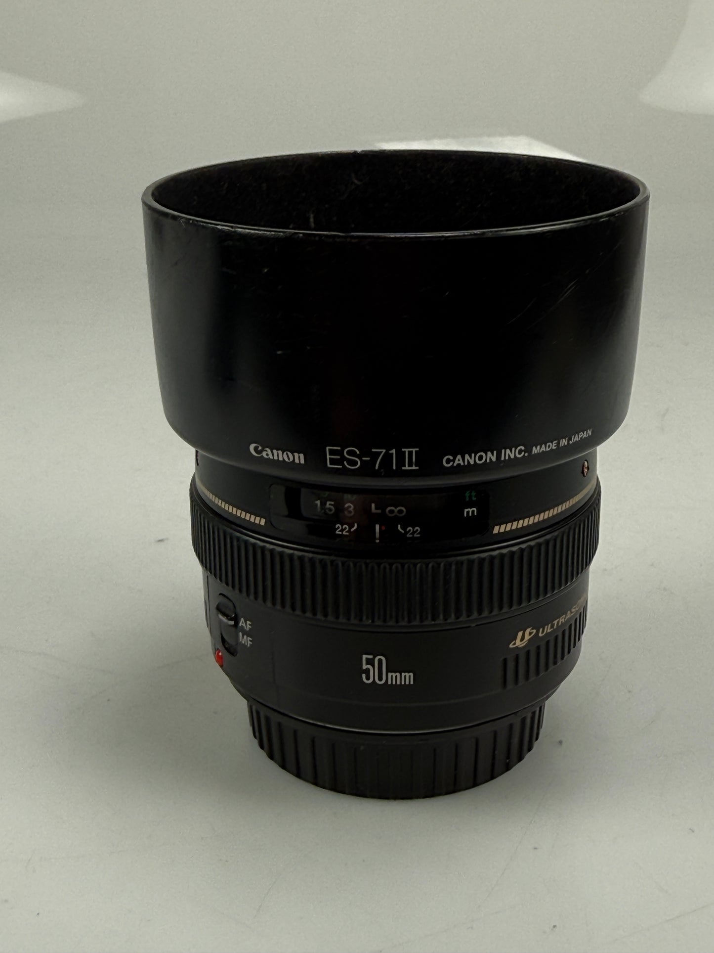 Canon EF 50mm f1.4 Lens USM Cameras EF mount w/ hood