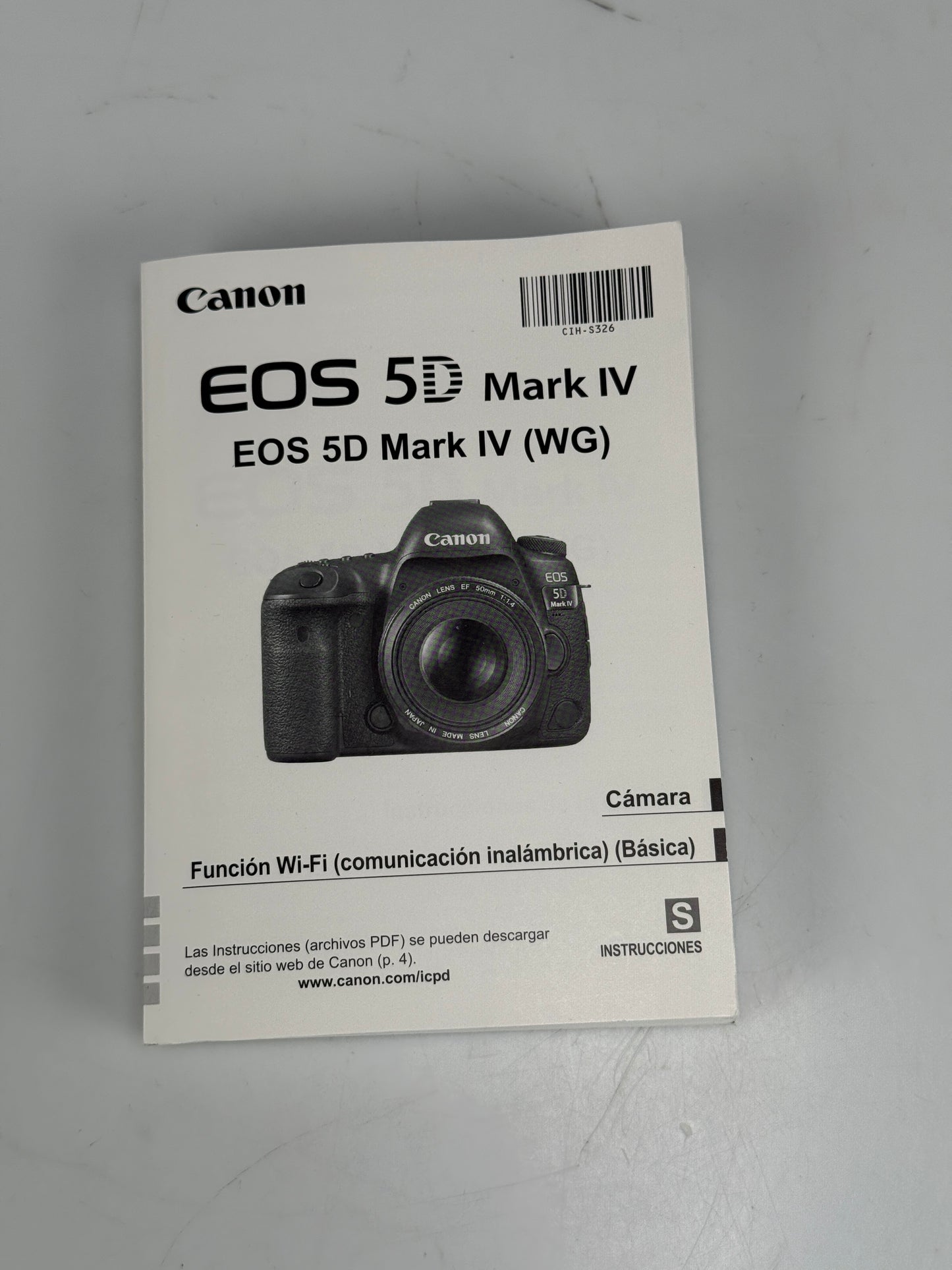Canon EOS 5D Mark IV Camera Instruction Manual Spanish