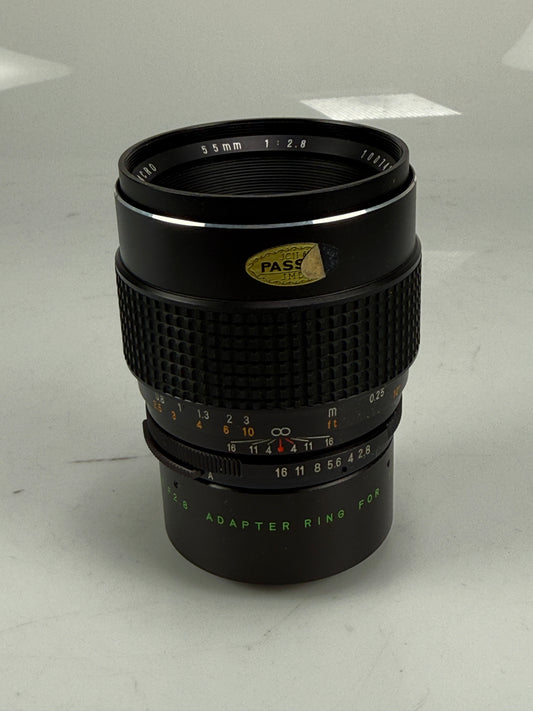 Sears (Soligor/Tokina) 55mm f/2.8 Macro lens m42 Rare w/ extension tube