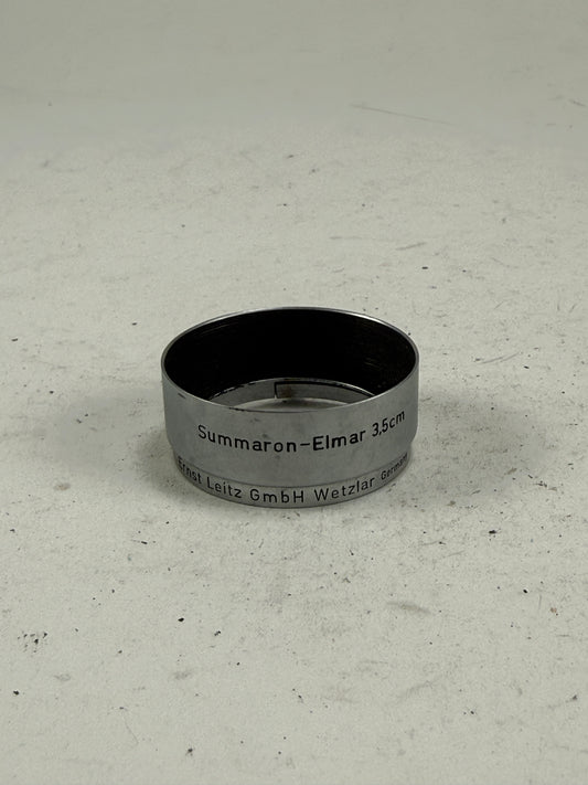 LEICA LEITZ WETZLAR FOOKH Chrome SUMMARON ELMAR 3.5CM F3.5 LENS HOOD SHADE