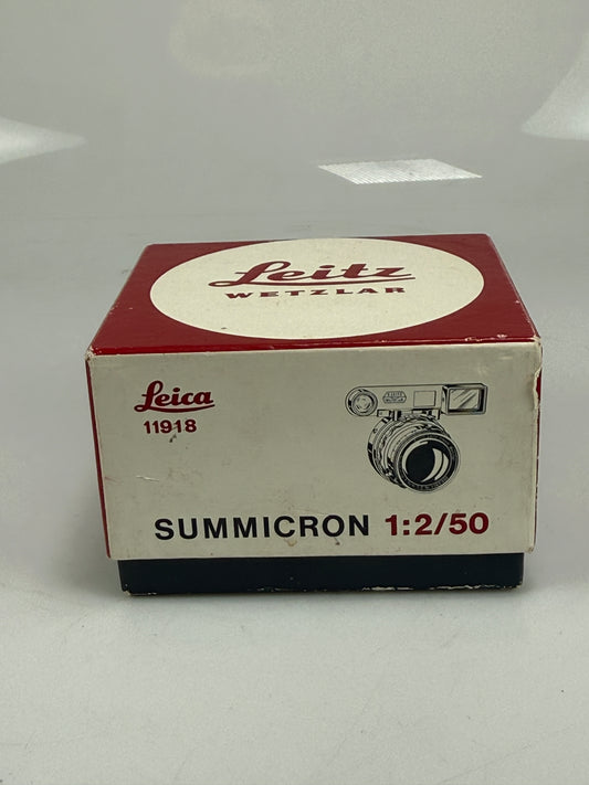 Leica 50mm f2 summicron Dual Range DR Original Box RARE