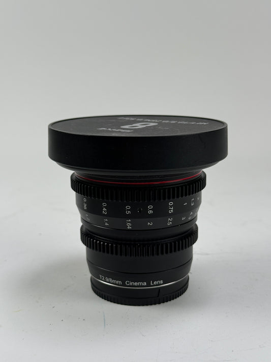 Meike 8mm T2.9 Manual Focus Wide-Angle Cine Lens MFT Mount