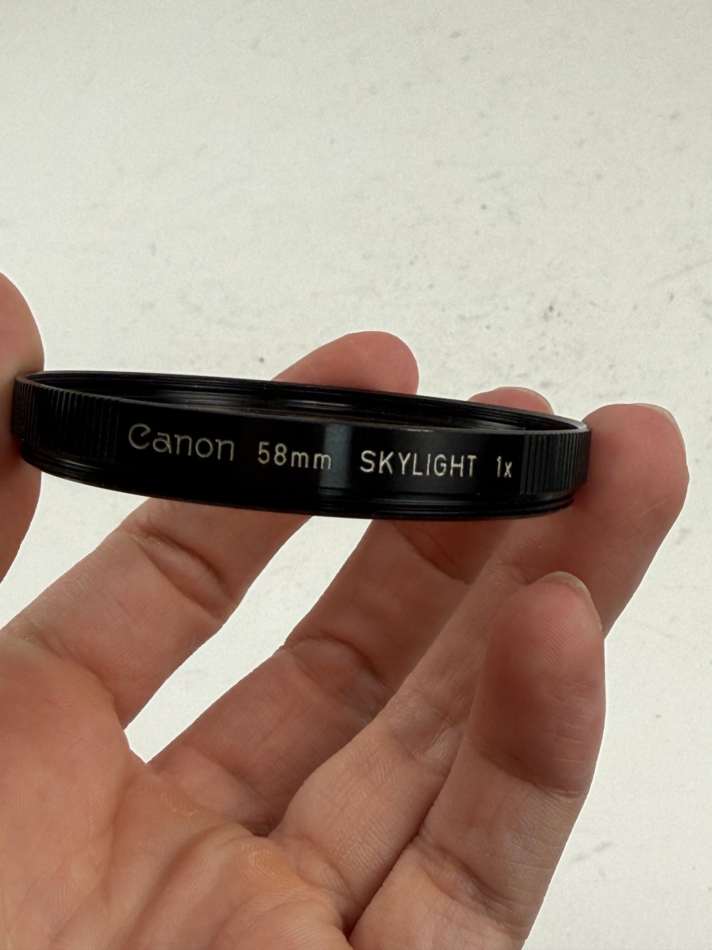 Classic FD Canon 58mm black Lens UV Filter 1X