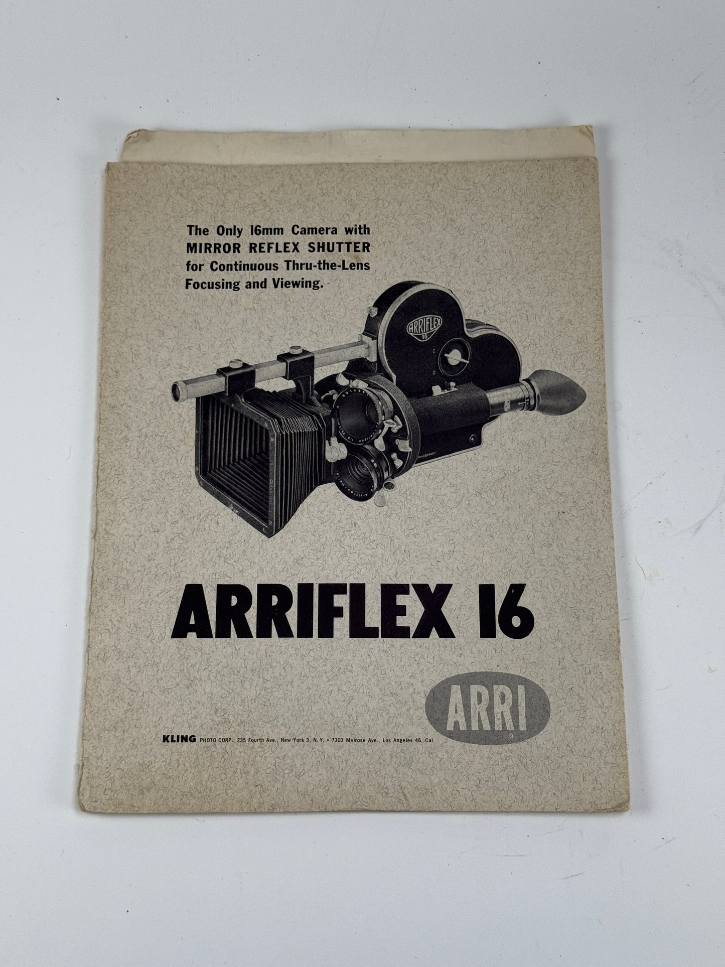 Arriflex Arri 16 Instruction Product Manual RARE