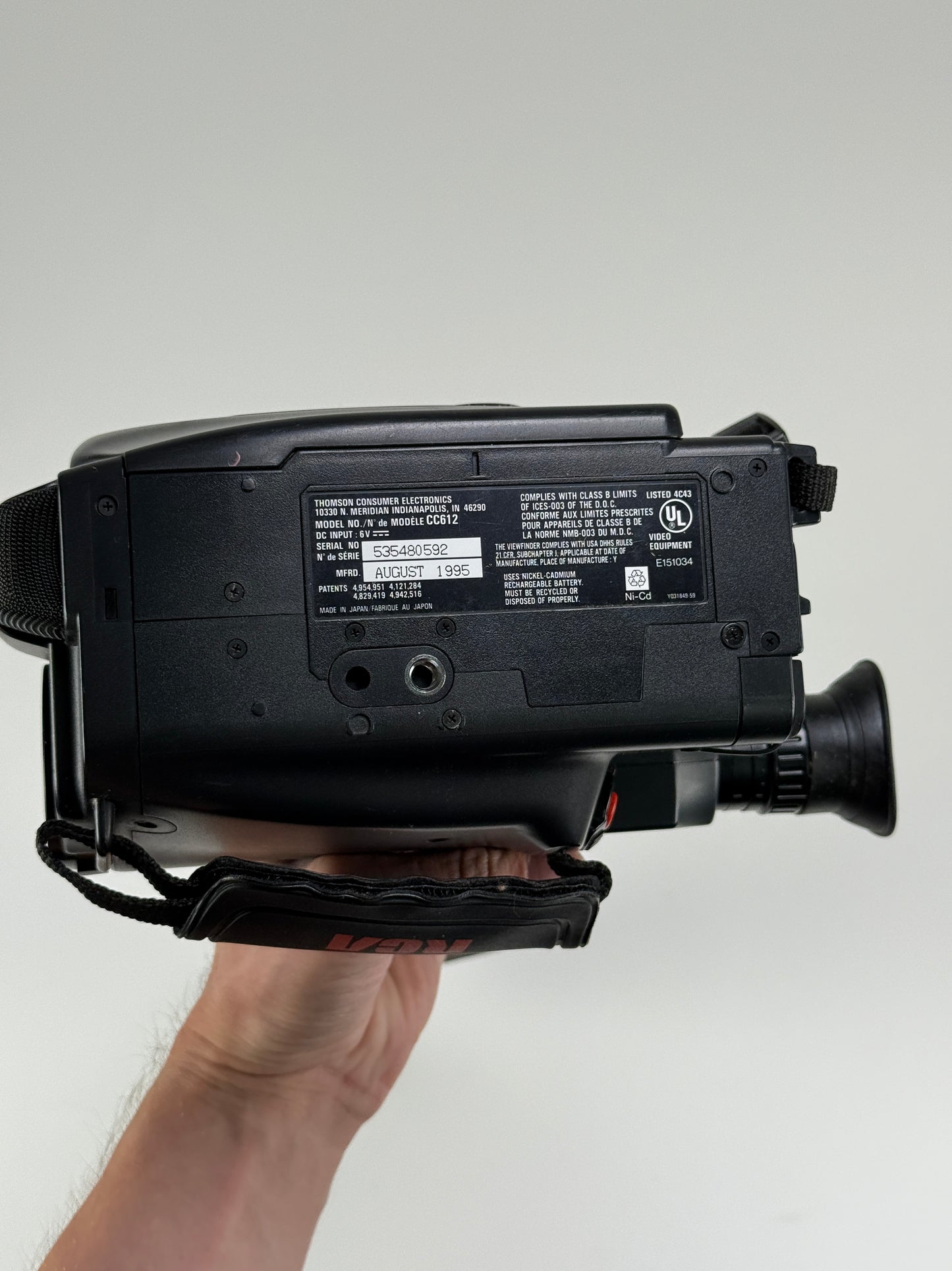 RCA VHS-C Camcorder Model CC612 w/ Charger Battery