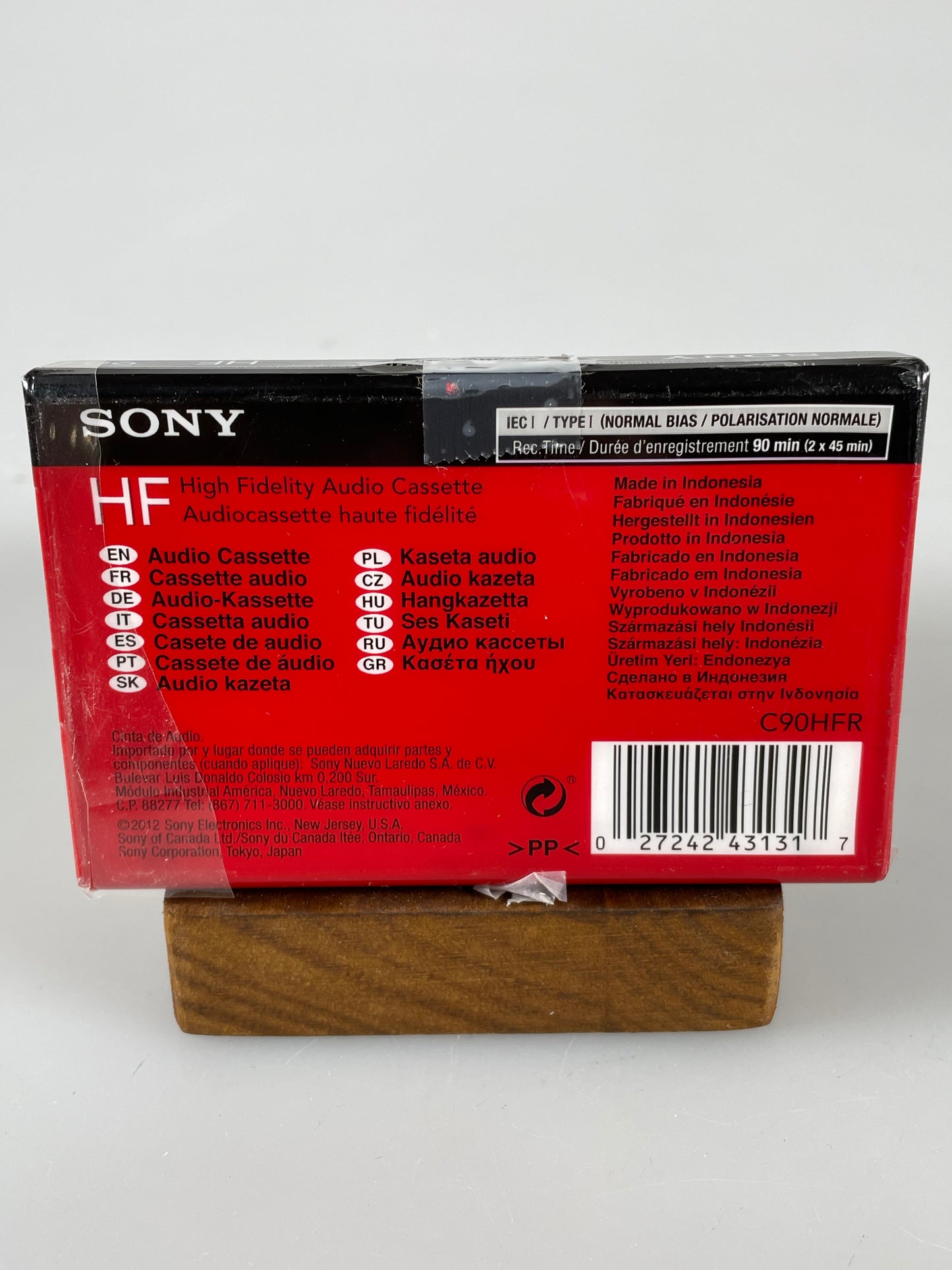 Sony HF90 Type 1 Normal Bias Blank Cassette Tape 90 Min