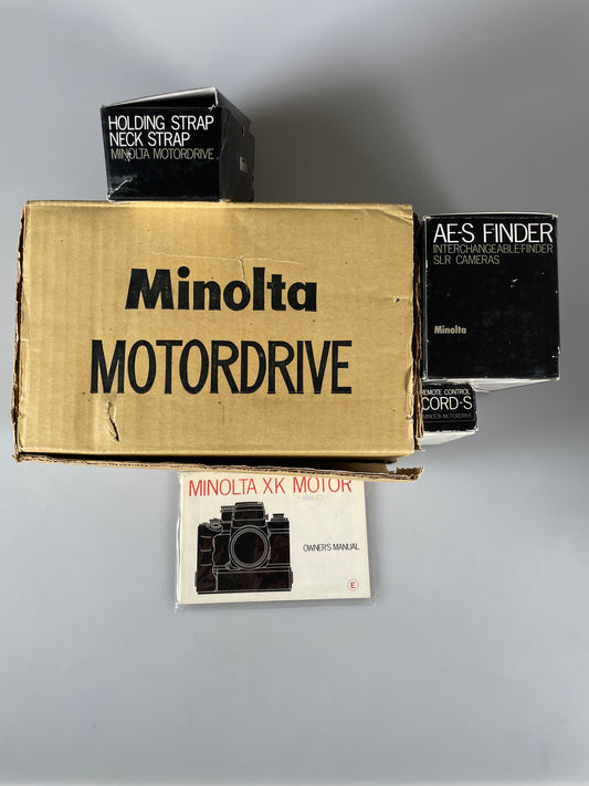 RARE Minolta XK Motor Body, Motor Drive, Grip Boxed Complete!