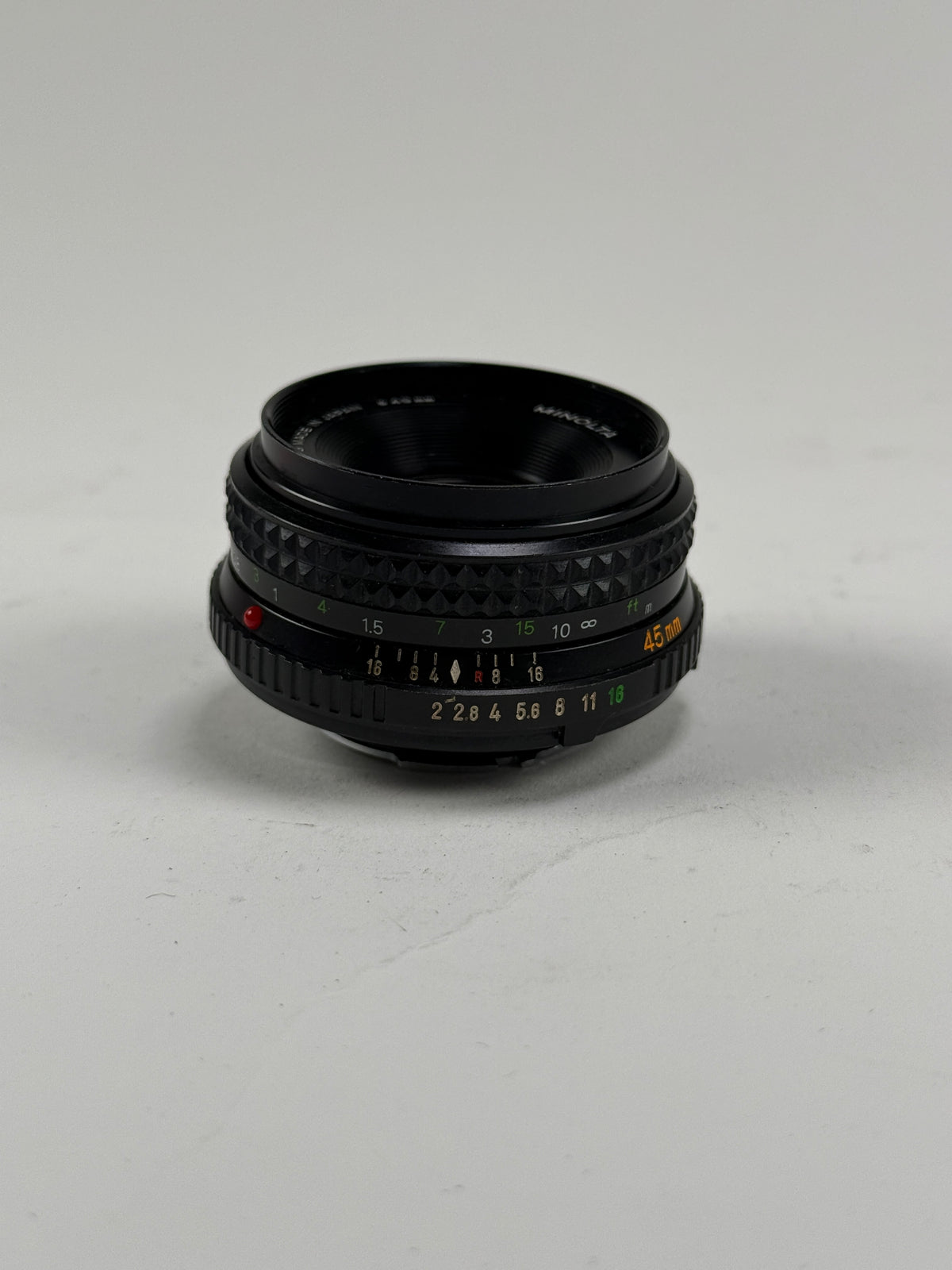 Minolta MD Rokkor-X 45mm f2 Prime lens