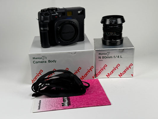 Mamiya 7 II Medium Format Rangefinder N 80mm F4 L Lens