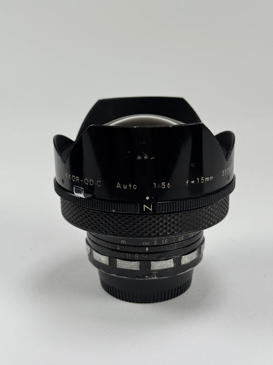Nikon Nikkor 15mm f5.6 QD.C Non-AI Ultra -wide rectilinearly corrected Lens