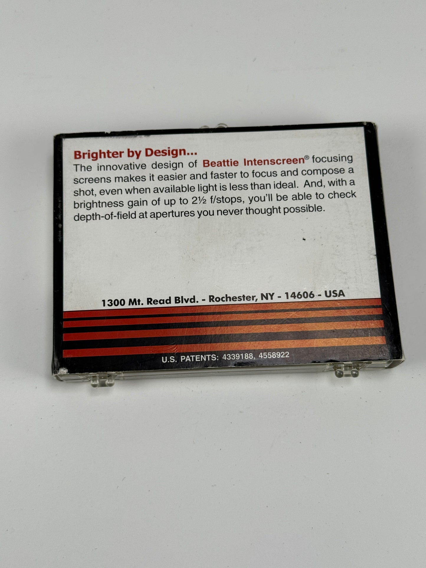 Beattie Intenscreen Brightness Enhancing Focusing Screen for Bronica SQ - Grid w/ Split
