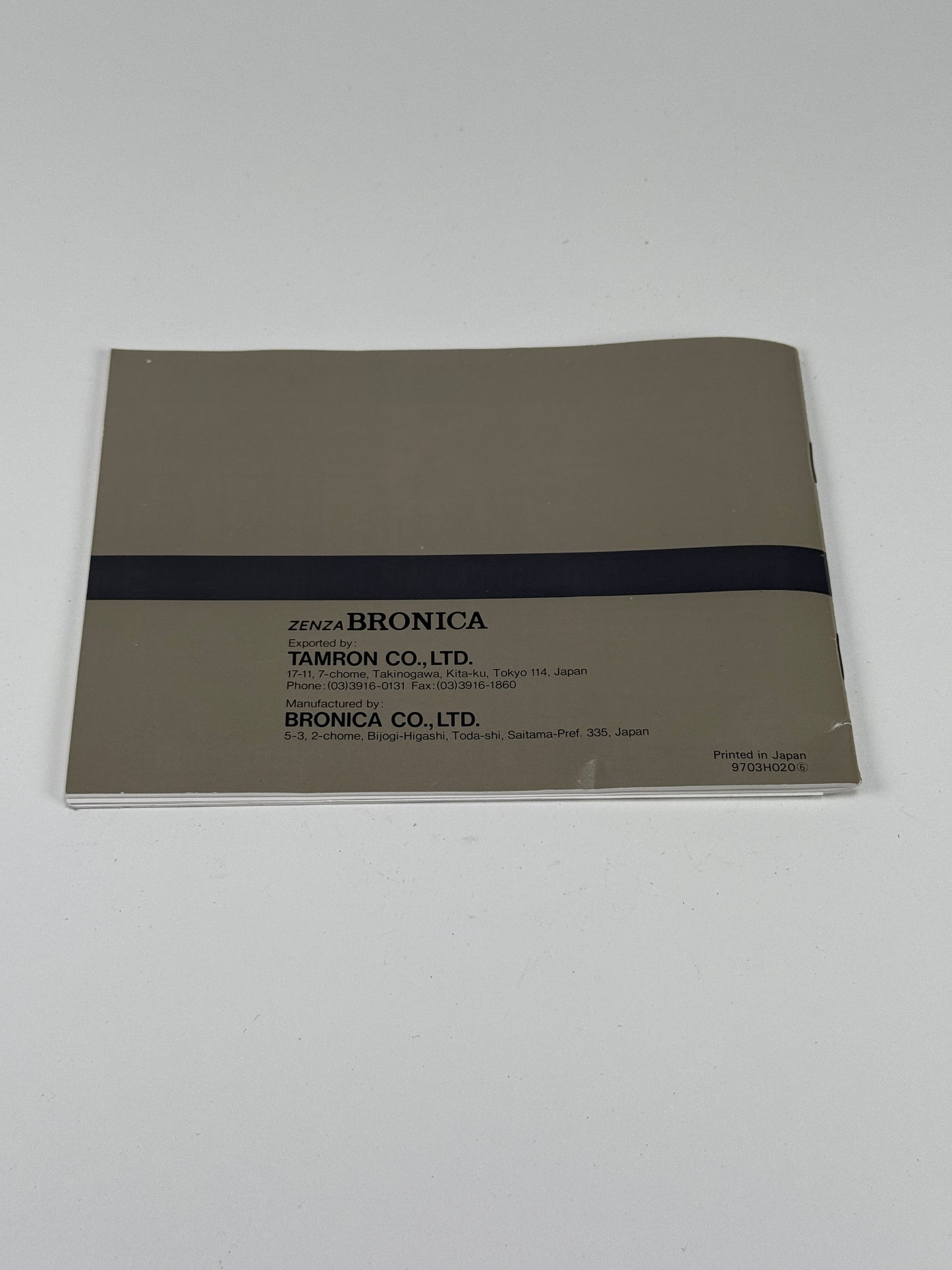 Bronica SQ-Ai SQ AI Camera instruction manual