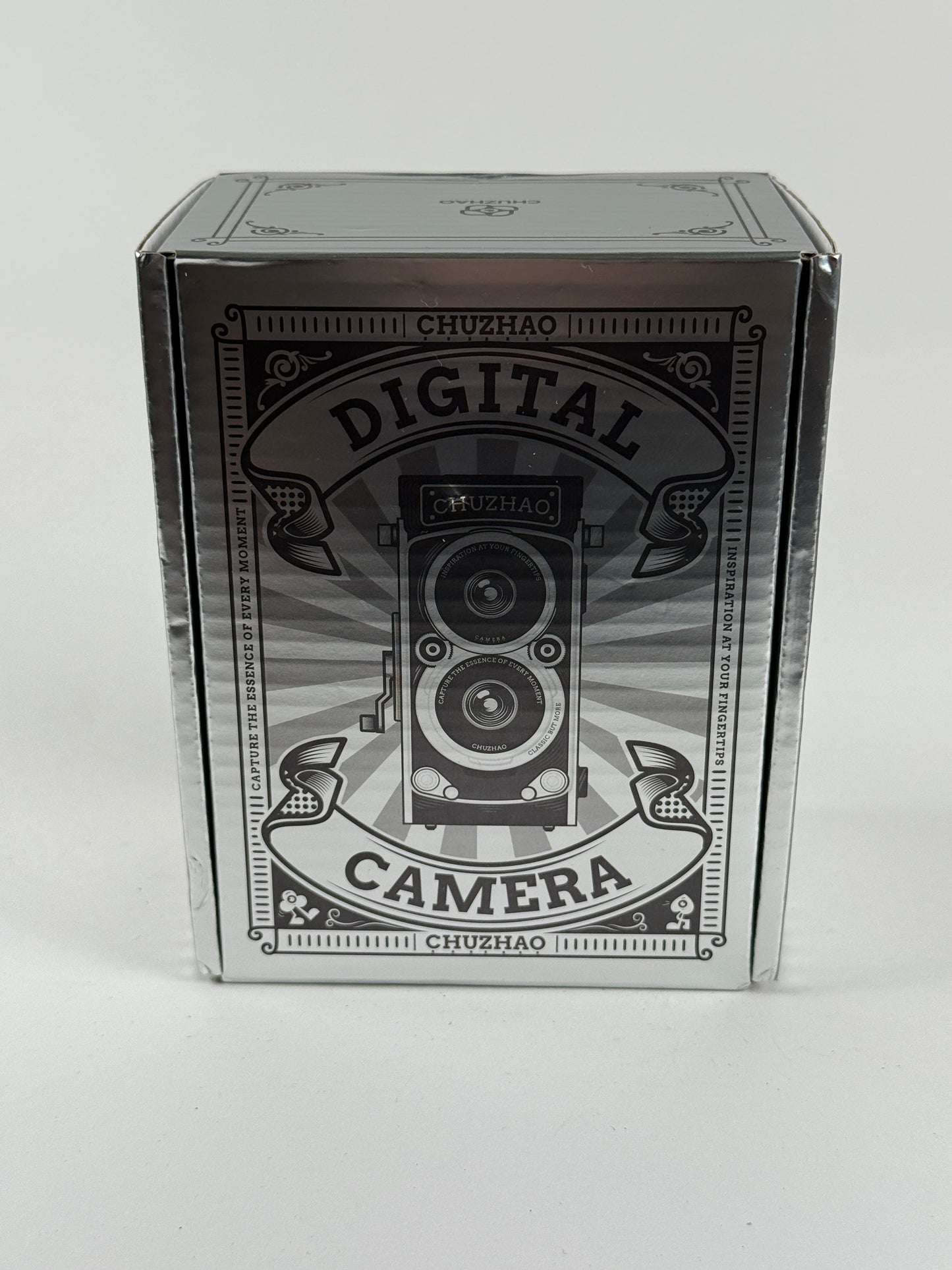 CHUZHAO Digital Camera Retro, 12MP Portable TLR Style Twin-Lens Vintage Camera