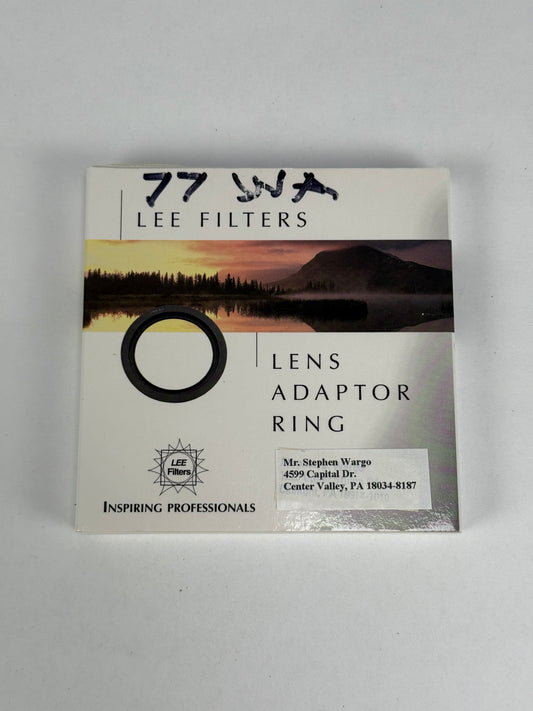 Lee Filters 77mm W/A WA Wide Angle Adapter Ring for LEE100 Filter Holder
