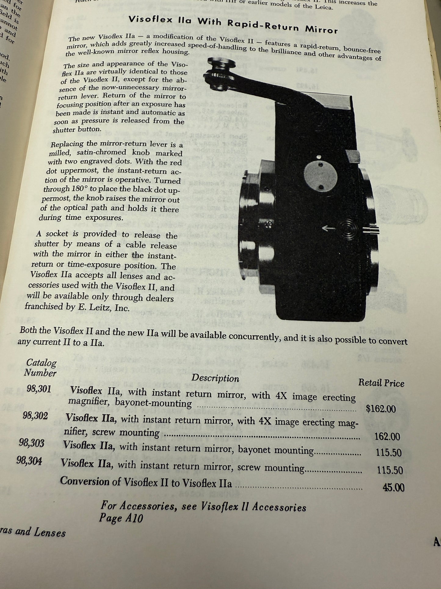 Leica Visoflex IIa RARE OTYDO M Mount