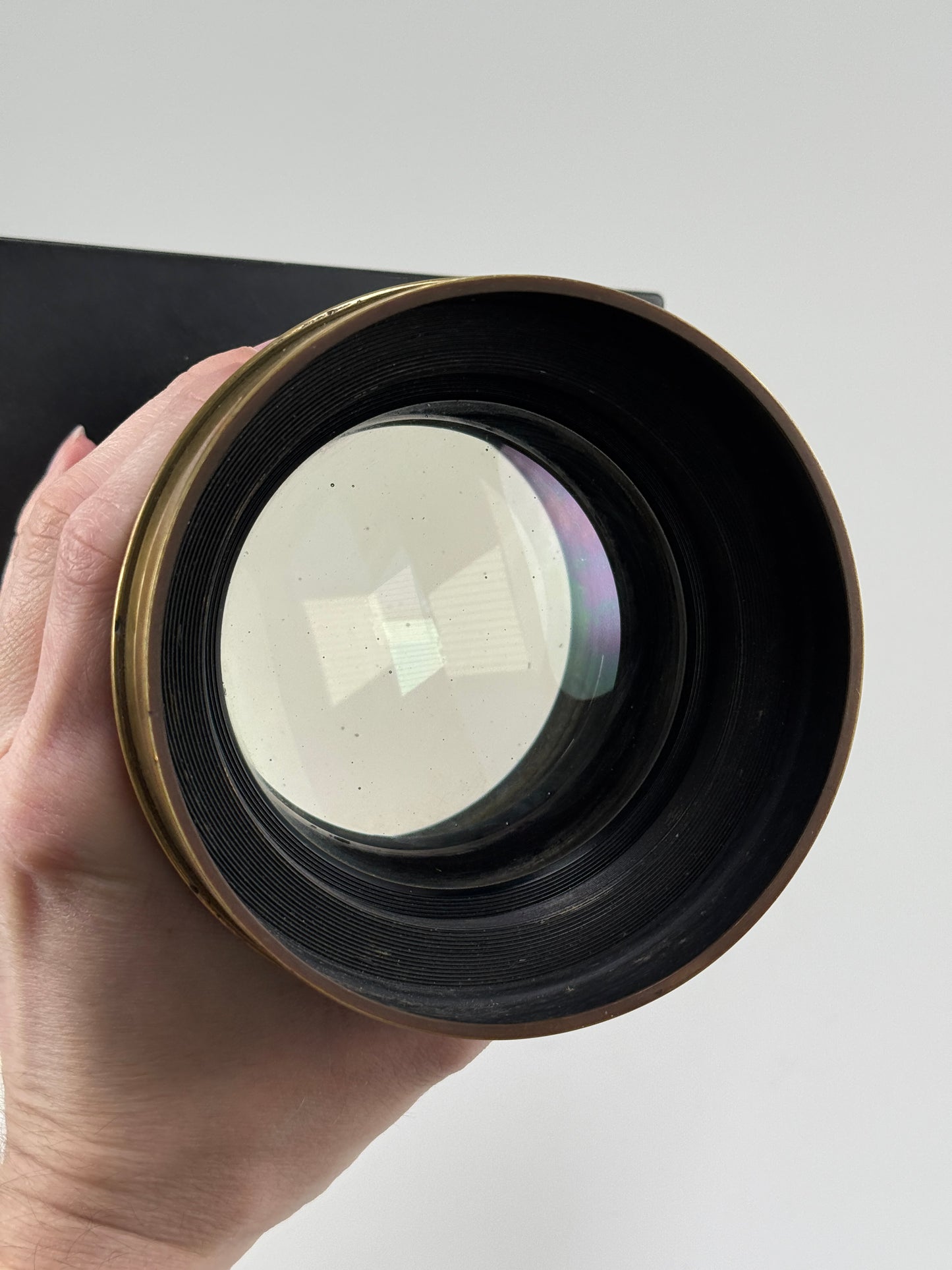 Ross London symmetric anastigmat 16 inch f5.6 Brass barrel Lens RARE