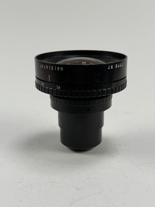 Angenieux Type R7 5.9mm f1.8 C Mount, Wide Angle Cinema Cine Lens #747
