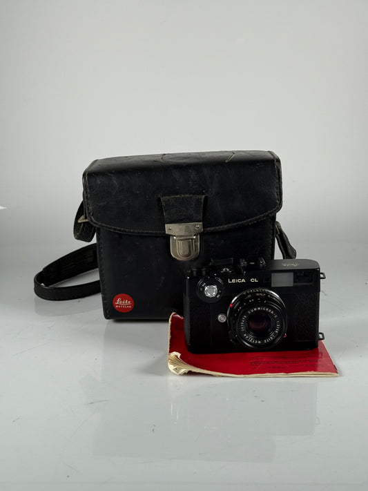 Leica CL Rangfinder film camera with 40mm f2 summicron lens