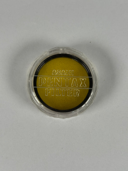 Vintage Asahi Pentax 49mm Camera Lens Filter Y2 yellow