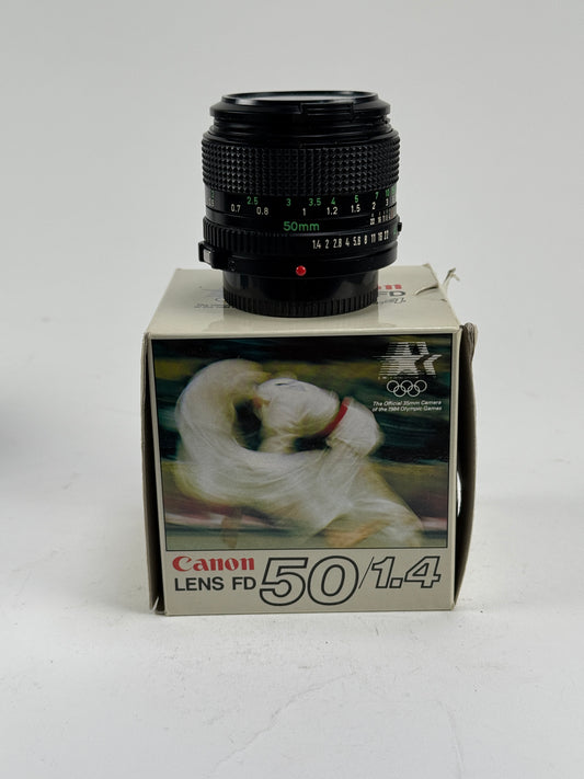 Canon FD New 50mm f1.4 MF prime Lens