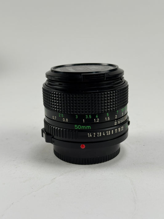 Canon FD New 50mm f1.4 MF prime Lens