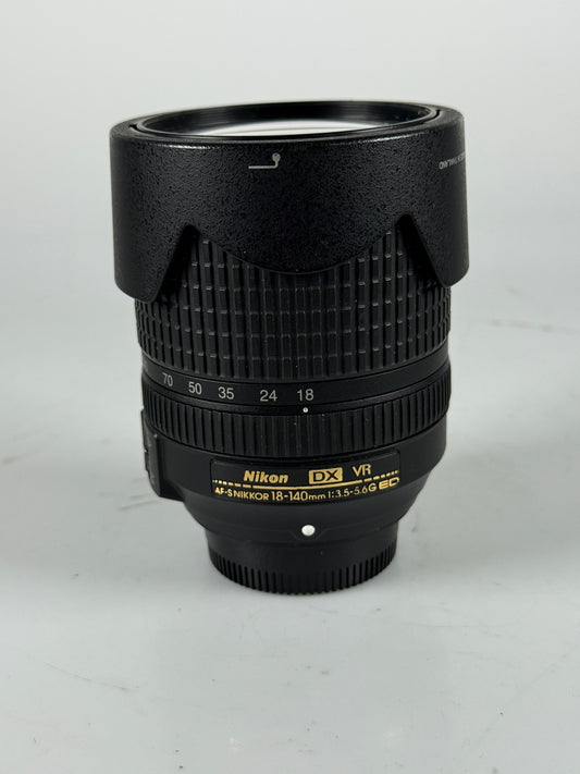 Nikon Nikkor AF-S 18-140mm f3.5-5.6 G ED VR DX Lens AFS