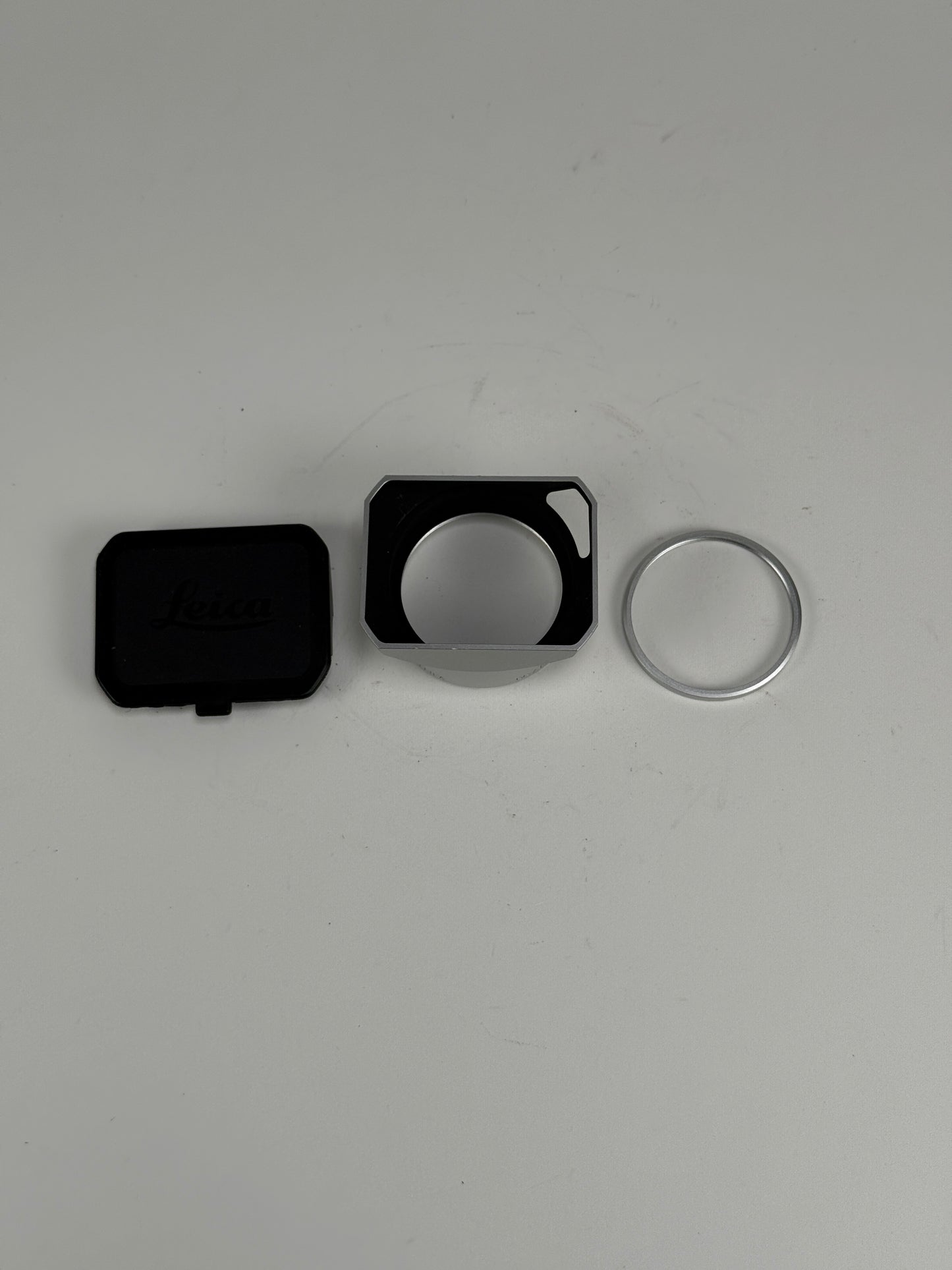 Genuine Leica Lens Hood for Summicron M 35mm f2 ASPH #12473, with hood cap and front lens ring