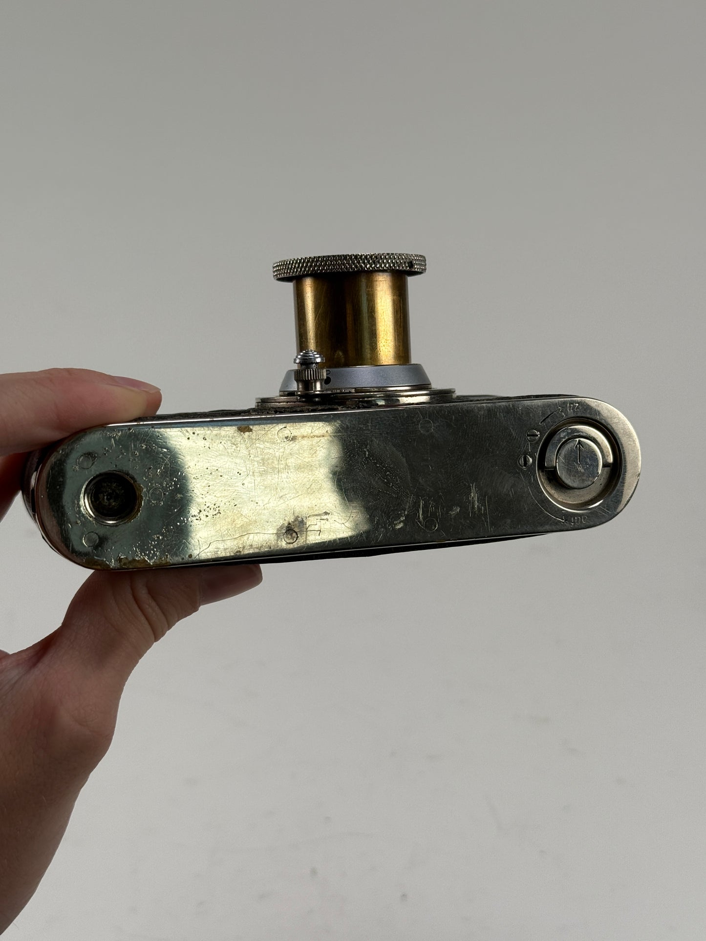 Leica Standard I Model E Camera Body Screwmount w/ elmar 5cm f3.5 Nickle