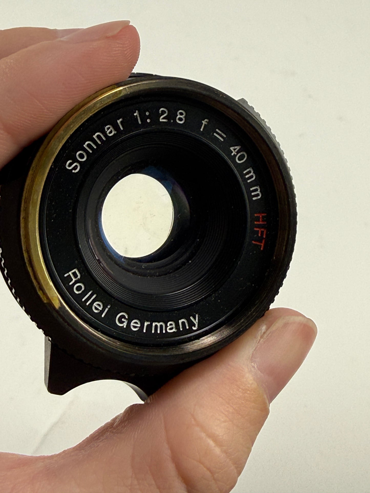 Rollei Sonnar 40mm f2.8 HFT L39 Leica Screw Lens Black RARE