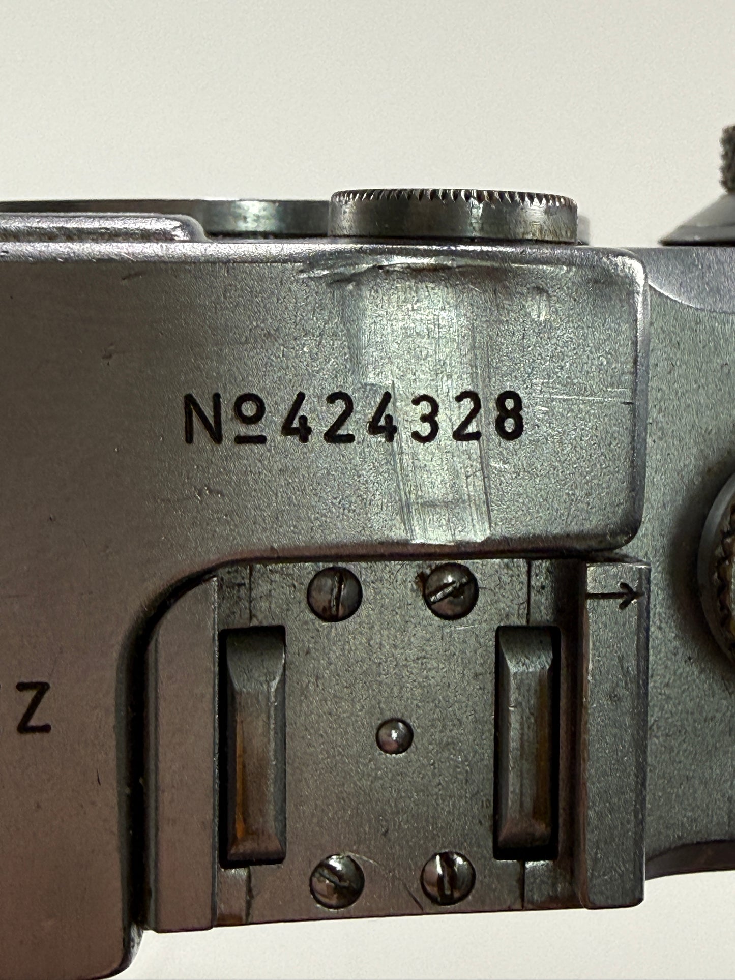 Leica IIIc rangefinder 35mm camera body Chrome