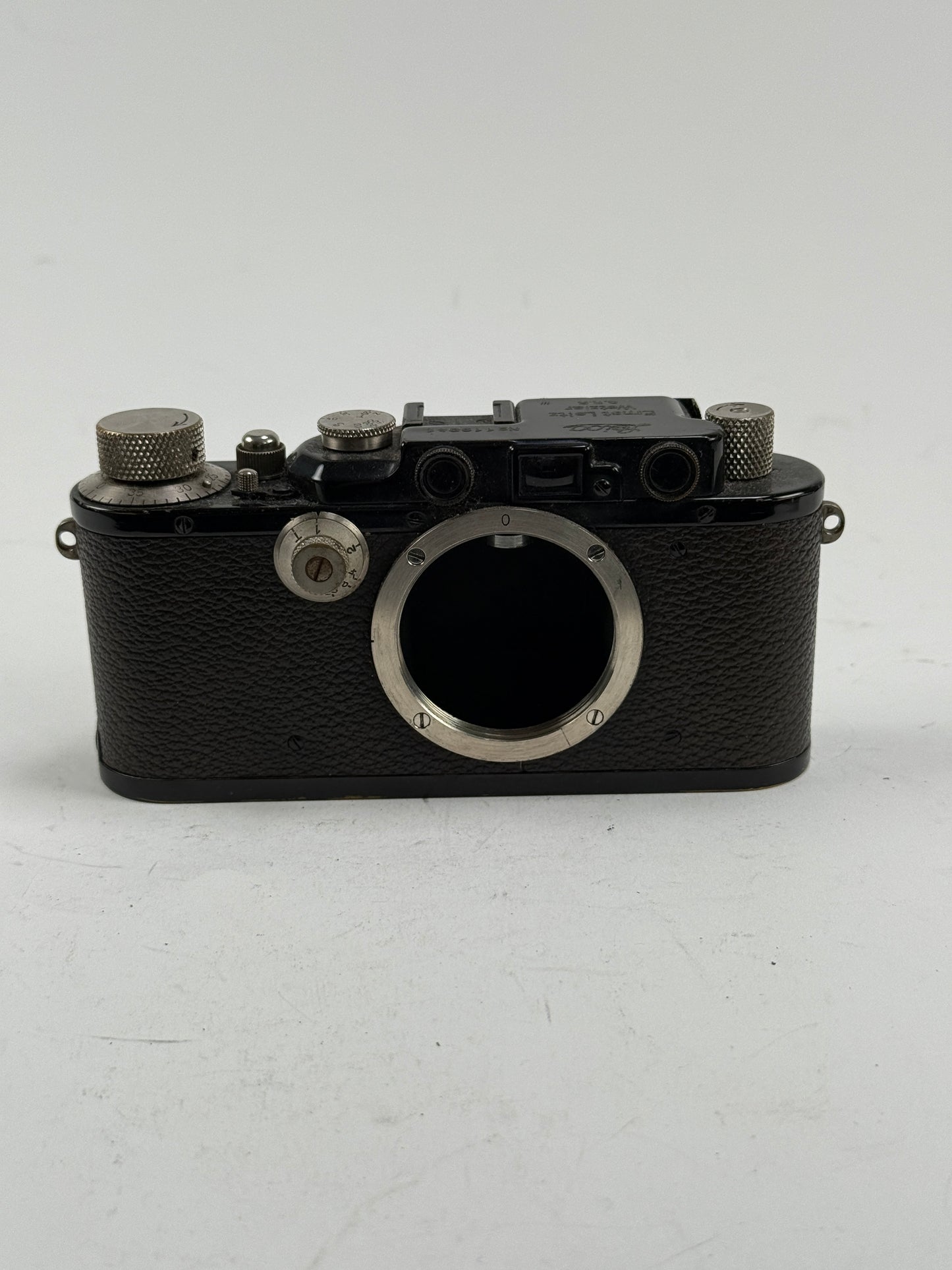 LEICA III (MODEL F) BLACK PAINT Rangefinder Film CAMERA Nickle Chrome