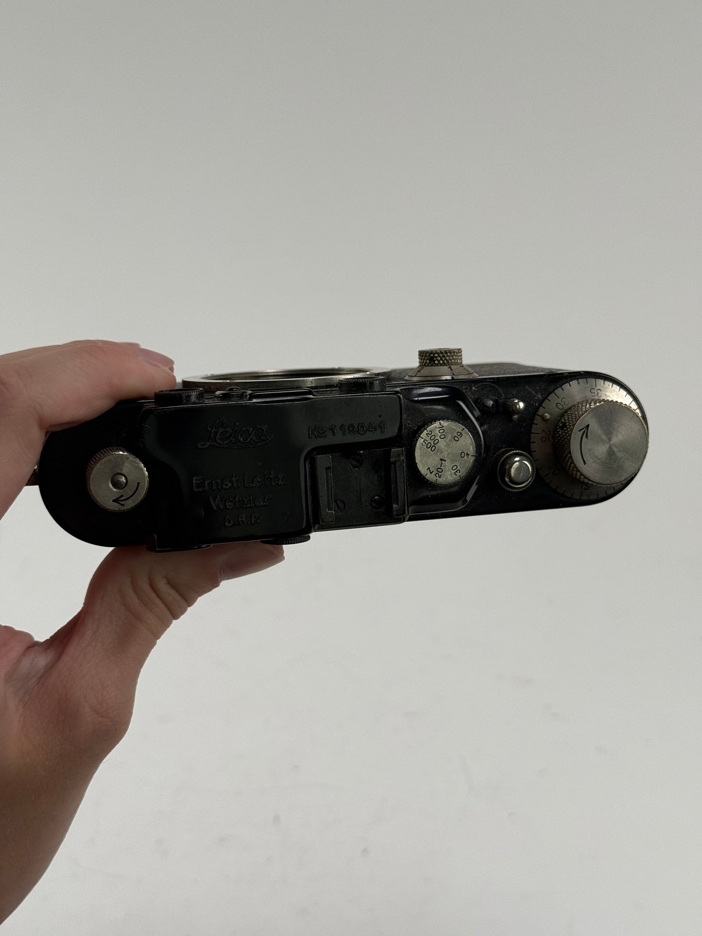 LEICA III (MODEL F) BLACK PAINT Rangefinder Film CAMERA Nickle Chrome