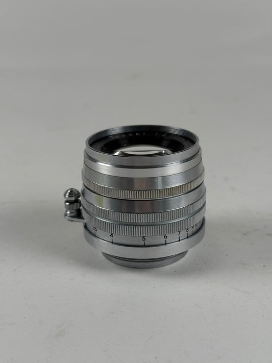 Topcor Leotax Tokyo Kogaku Chrome Camera Rangefinder Lens LTM Leica RARE Early